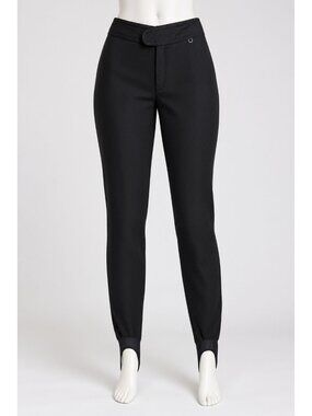Vintage Schoeller Skifans Womens Stirrup Stretch Ski Pants Black Size 12R